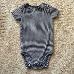 Striped Navy Blue and White Kids One Piece